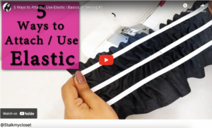 Sewing elastic into fabric – waistband and stretch techniques