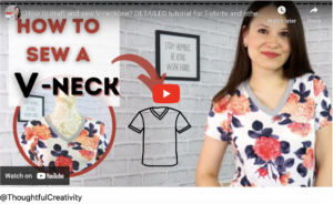How to sew a V-neck – sewing V-shaped necklines on garments
