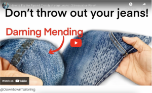 How to repair jeans – mending and sewing jeans techniques