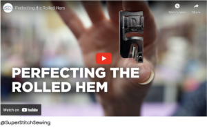 Sewing a rolled hem – creating narrow, neat fabric edges