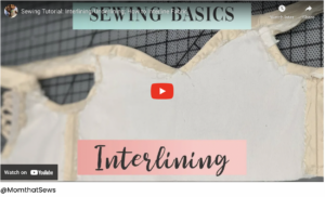 How to sew underlining – using underlining for structure in garments