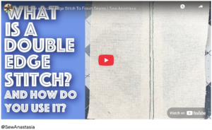 How to sew a double stitch – reinforcement sewing technique