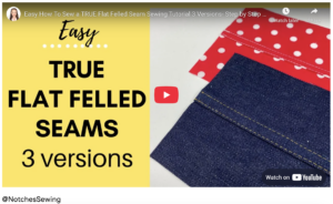 Flat felled seam tutorial – strong, durable seam finishing technique