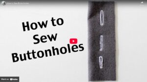 How to sew a buttonhole with a sewing machine – perfect for beginners