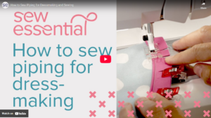 How to sew corded piping – creating raised seam detail with piping