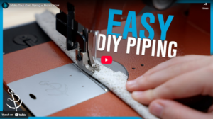 How to sew piping – adding decorative piping to seams and edges