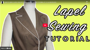 Learn how to sew a notched lapel collar for dresses, blazers, jackets, and coats