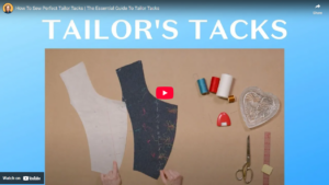 How to sew tailor’s tacks – hand-sewn fabric marking technique for patterns