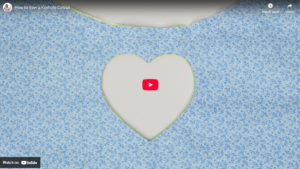 Keyhole neckline finishing