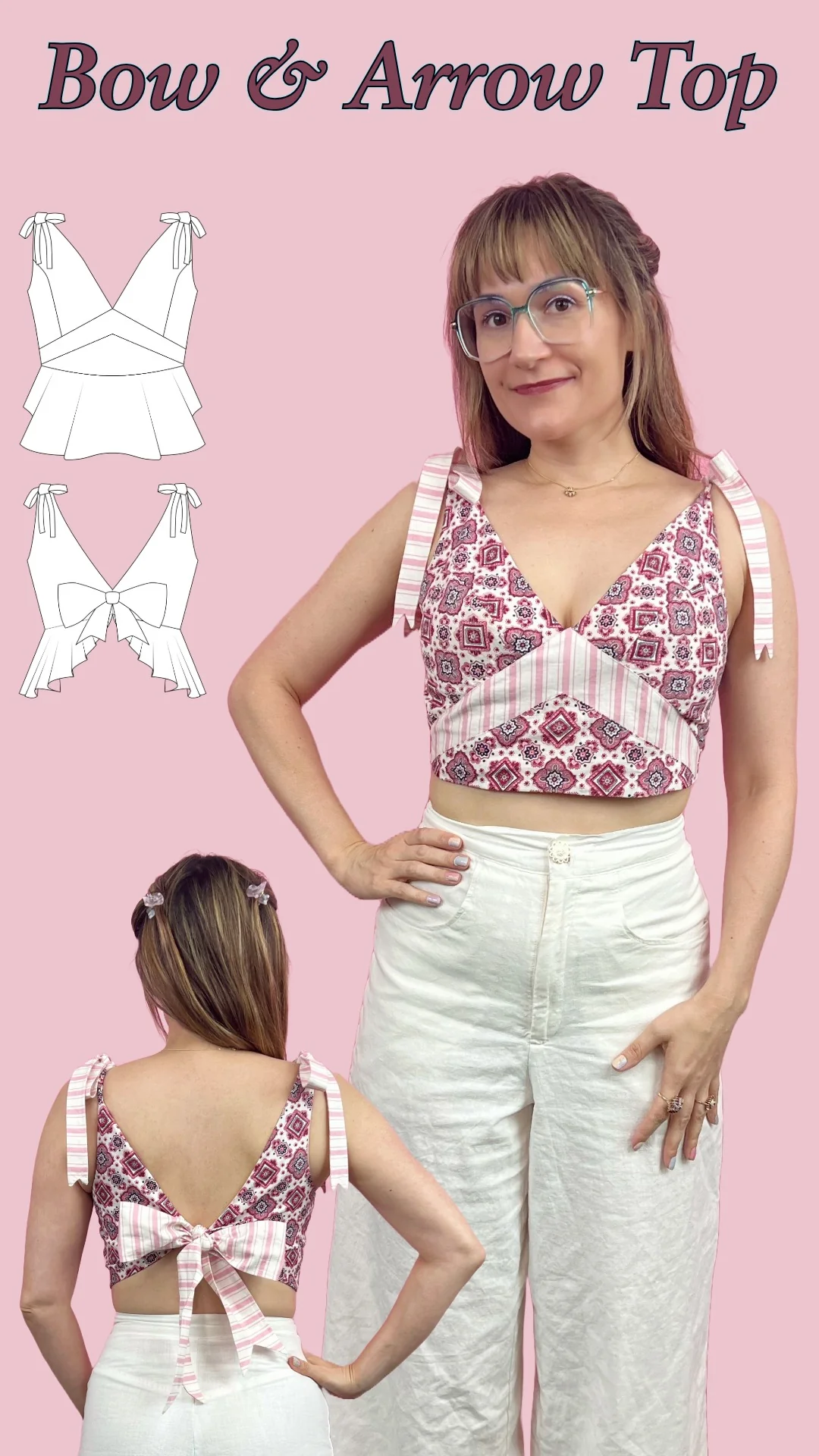 Bow and Arrow Top PDF Sewing Pattern
