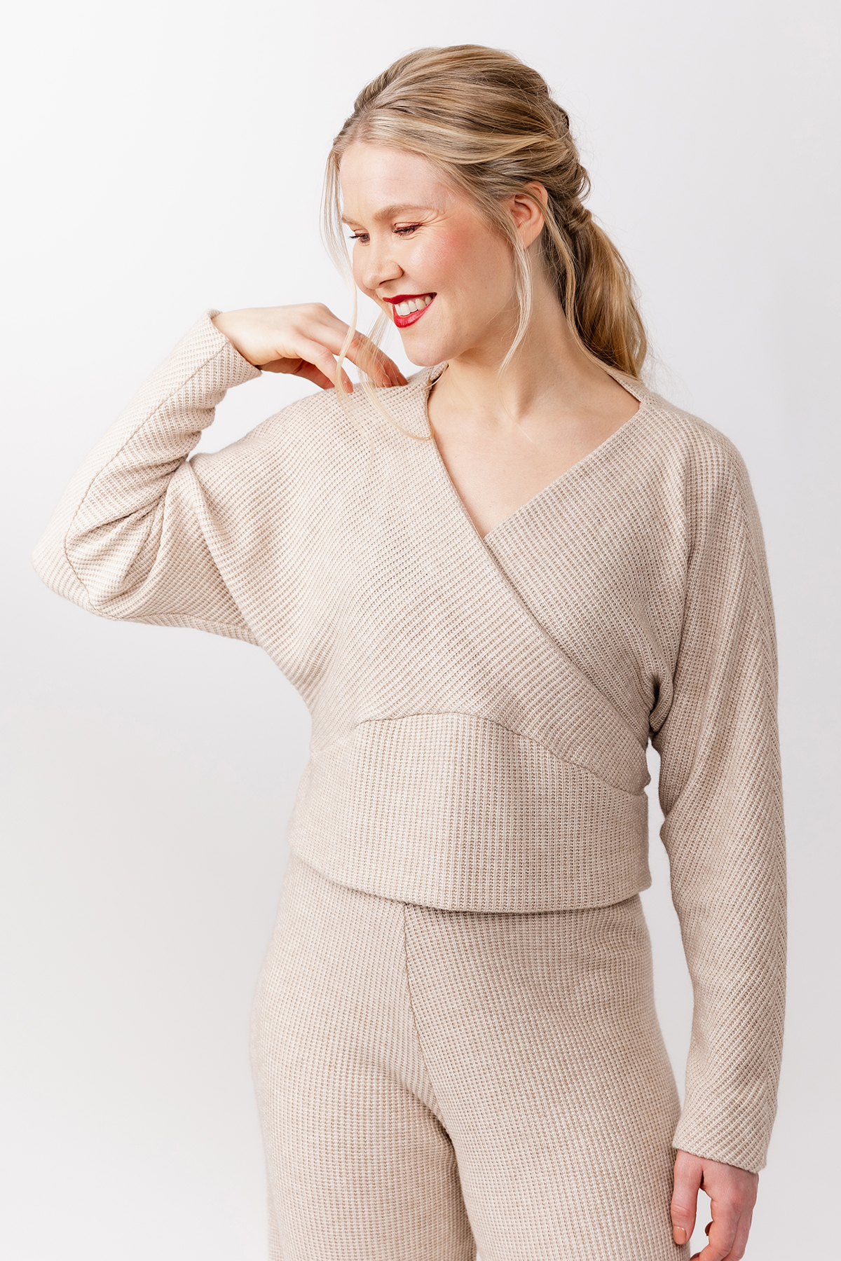 Kajo batwing wrap sweater & dress