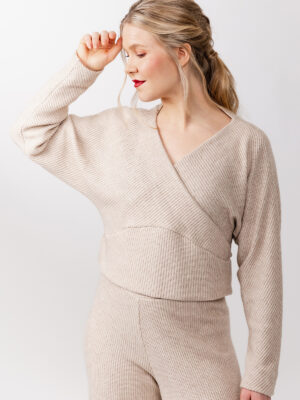 Kajo batwing wrap sweater & dress