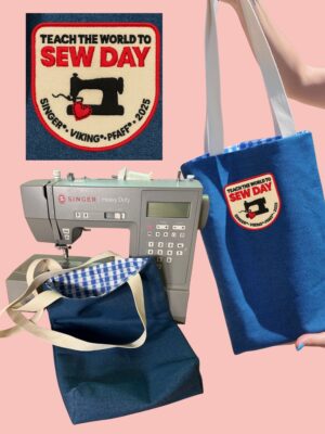 Teach the World to Sew Day Denim Tote