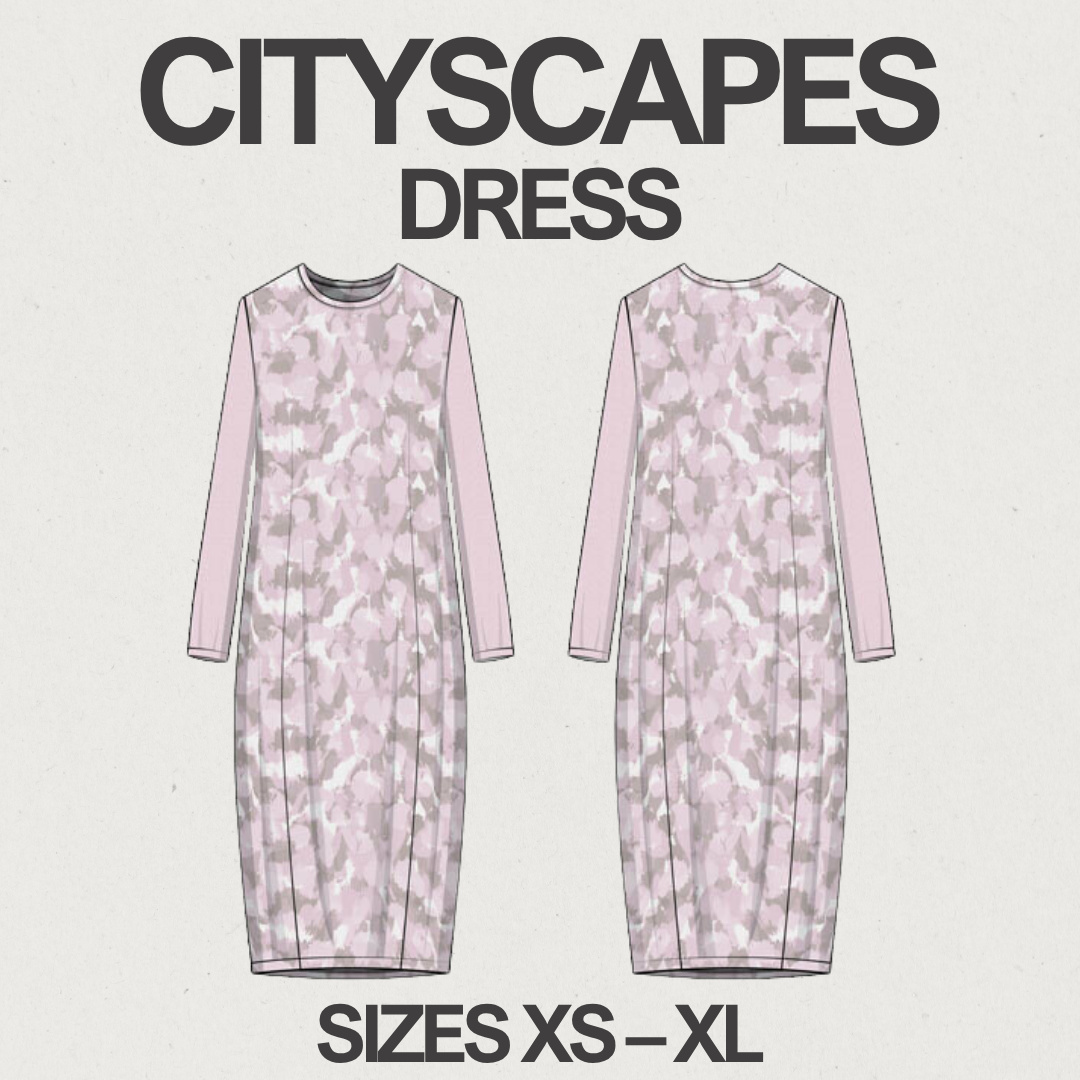 Cityscapes Dress Pattern