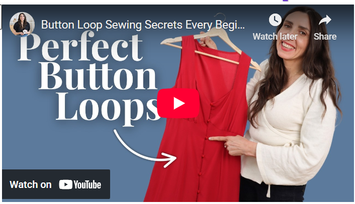 How to Make Button Loops (Rouleau Loops)