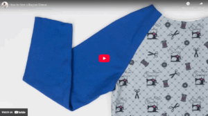 Step-by-step tutorial showing raglan sleeve attachment with diagonal seam from neckline to underarm, demonstrating pinning and stitching techniques for athletic garments