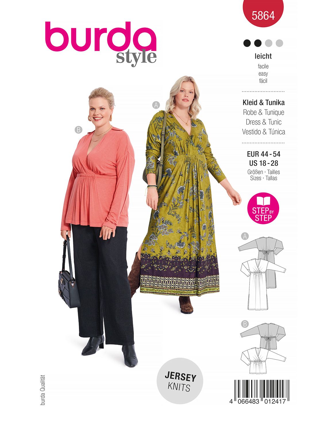 Burda Style Women Dress & Tunic #5864