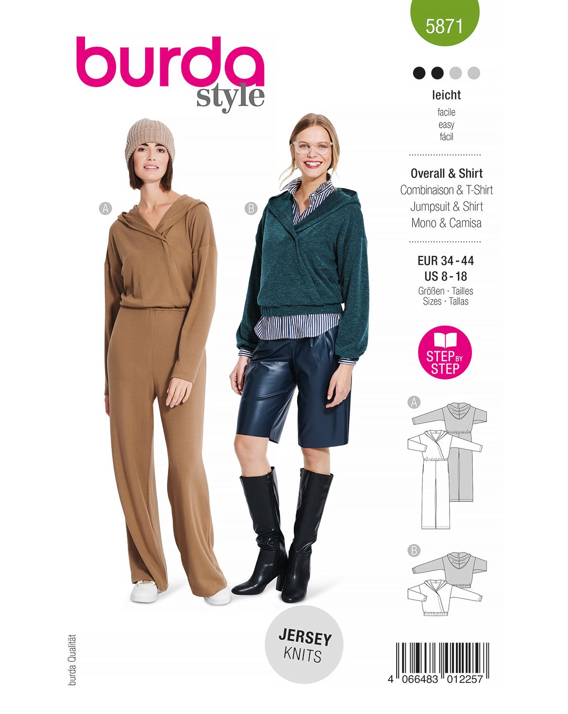 Burda Style Women Jumpsuit & Shirt #5871