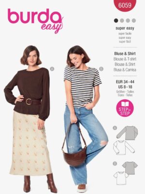 Burda Style Women Blouse & T-Shirt #6059