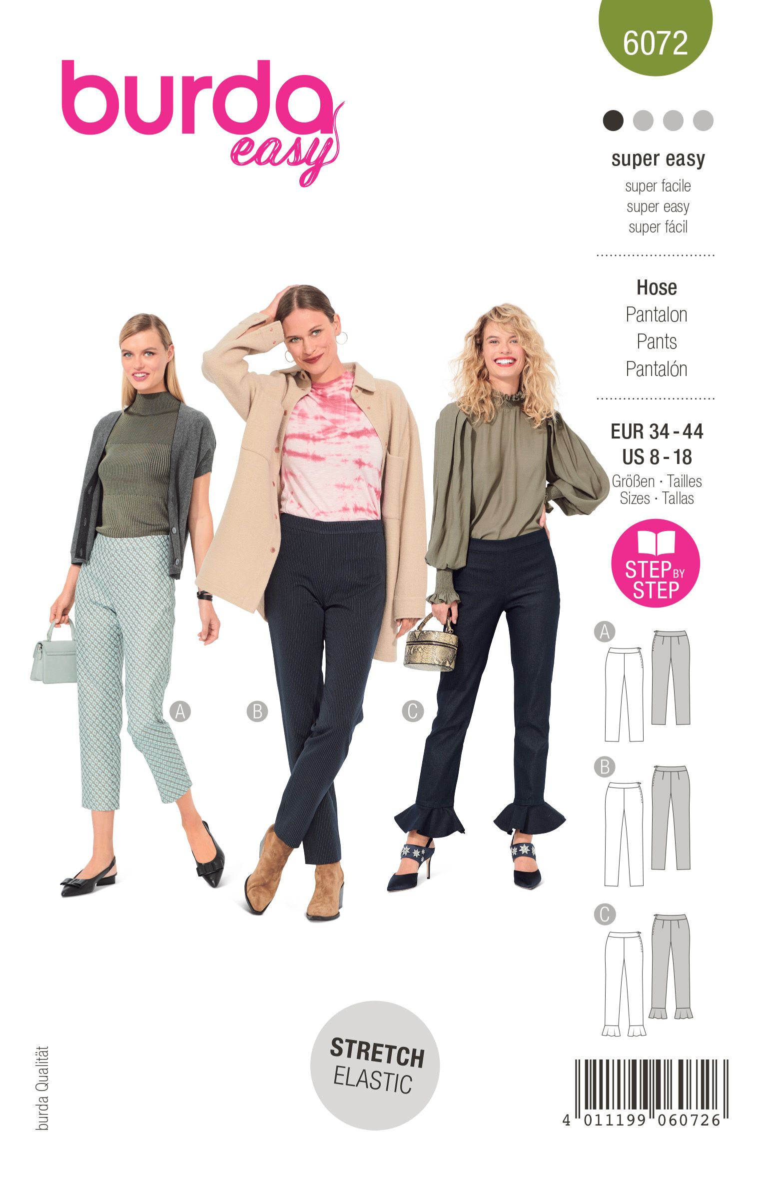 Burda Style Women Pants #6072