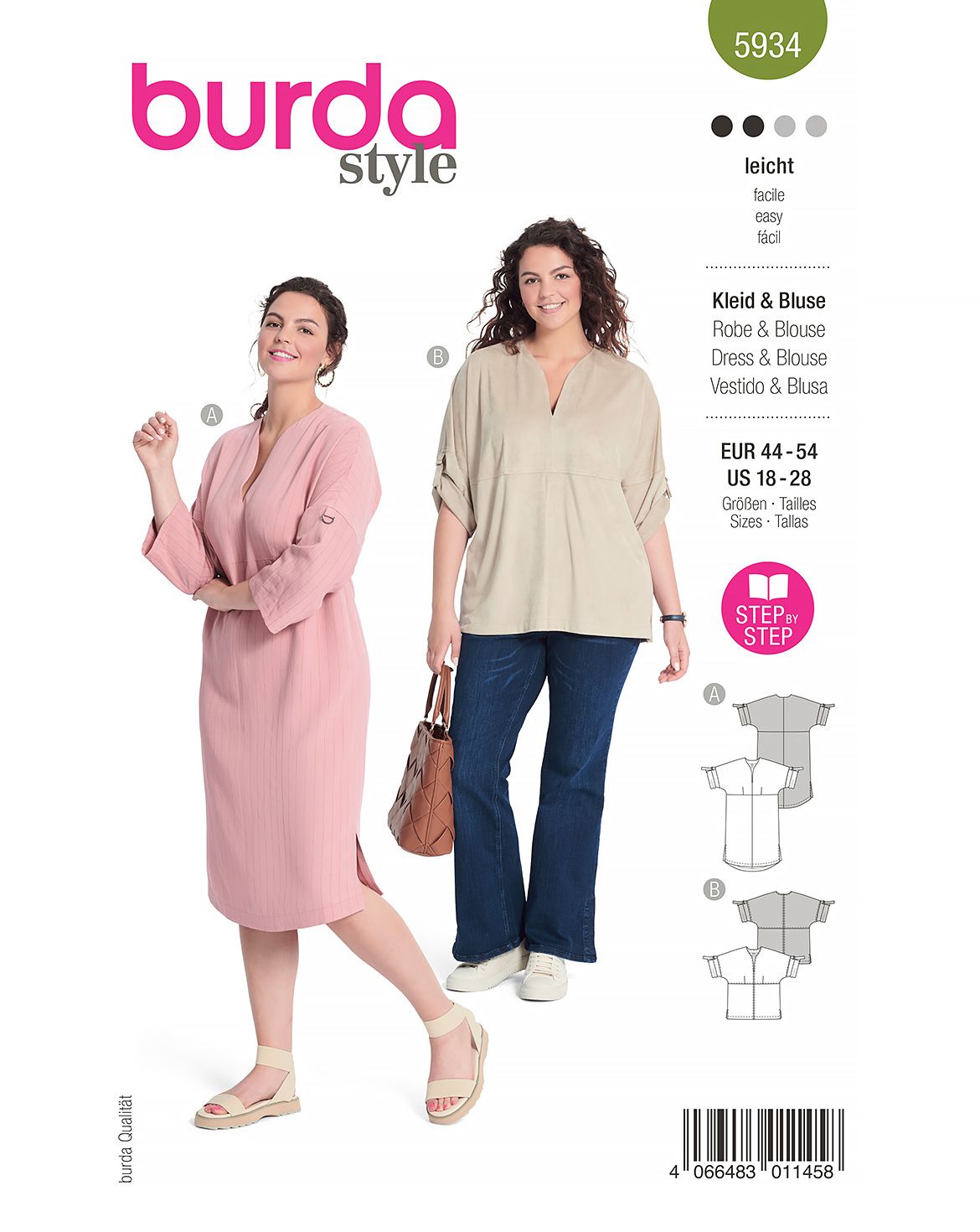 Burda Style Women Dress & Blouse #5934