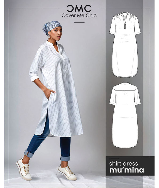Mu’mina Shirt Dress PDF Pattern