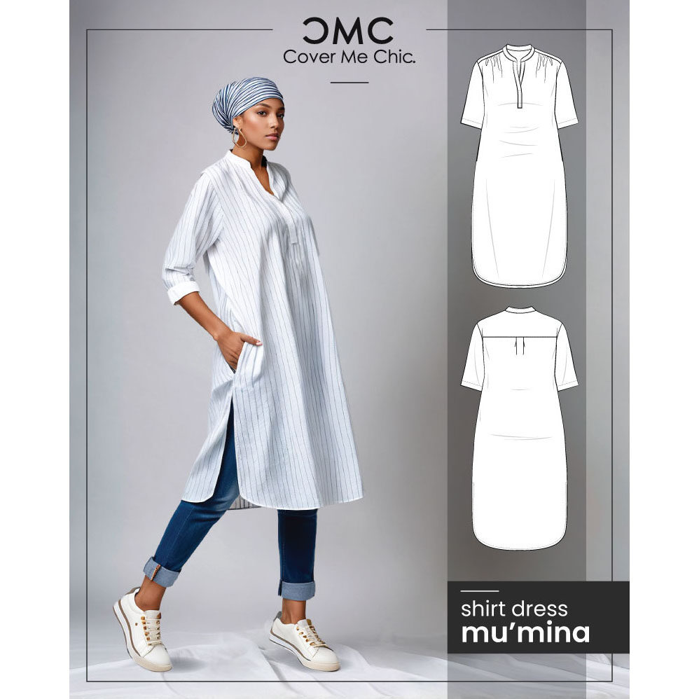 Muโmina Shirt Dress PDF Pattern Muโmina Shirt Dress PDF Pattern