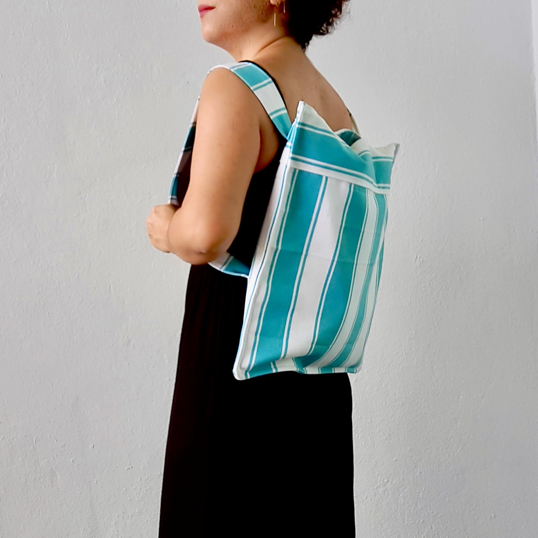 2Way Shopping Bag Pattern/ Back bag & Tote Bag/ 3 different size 2Way Shopping Bag Pattern/ Back bag & Tote Bag/ 3 different size