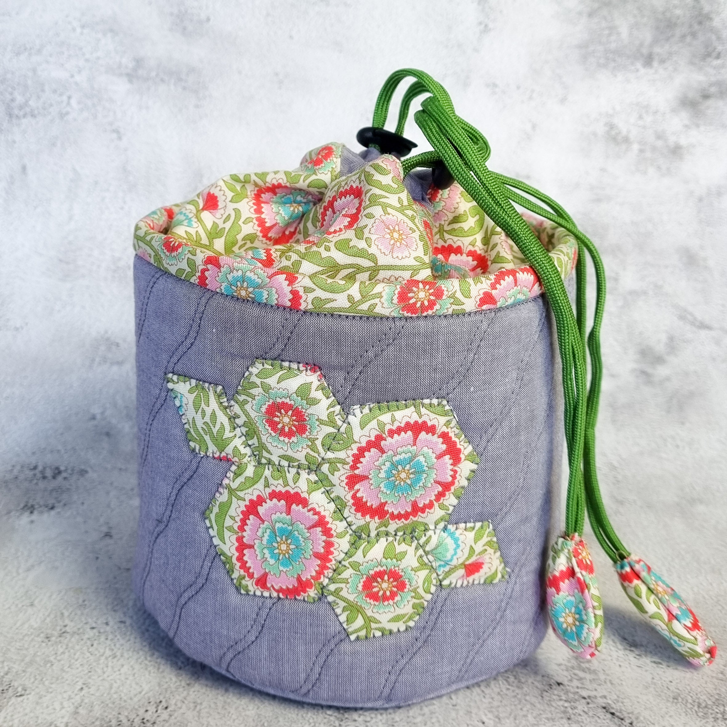 Drawstring Fabric Basket Pattern Drawstring Fabric Basket Pattern
