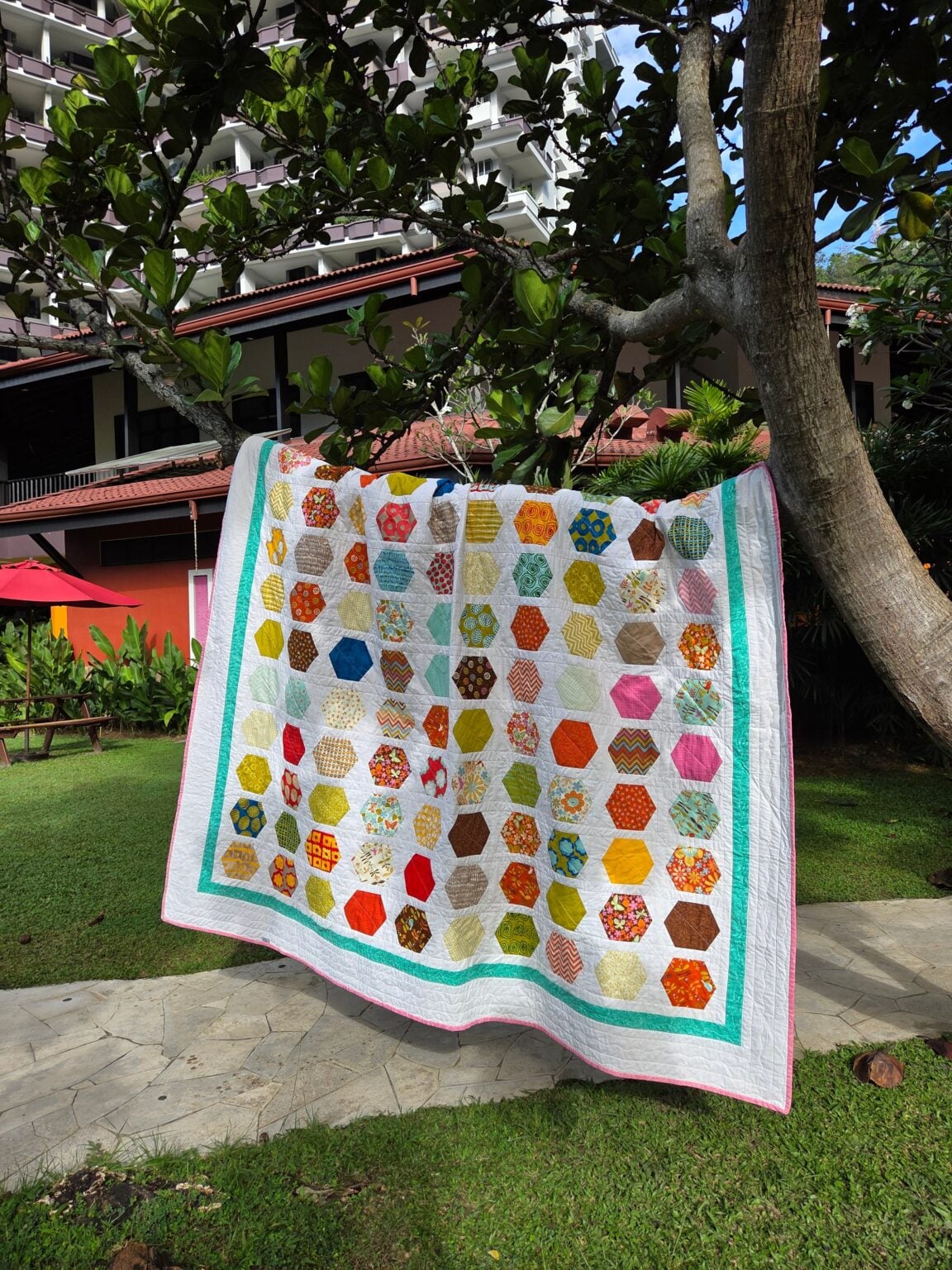 Hexagon Quilt/ Twin size Quilt Pattern Hexagon Quilt/ Twin size Quilt Pattern
