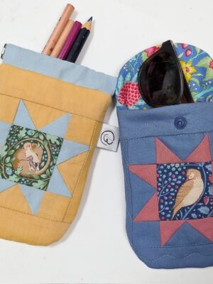 Glasses/Pencilcase Pouch PDF Sewing Pattern and Paper Piecing Pattern Glasses/Pencilcase Pouch PDF Sewing Pattern and Paper Piecing Pattern