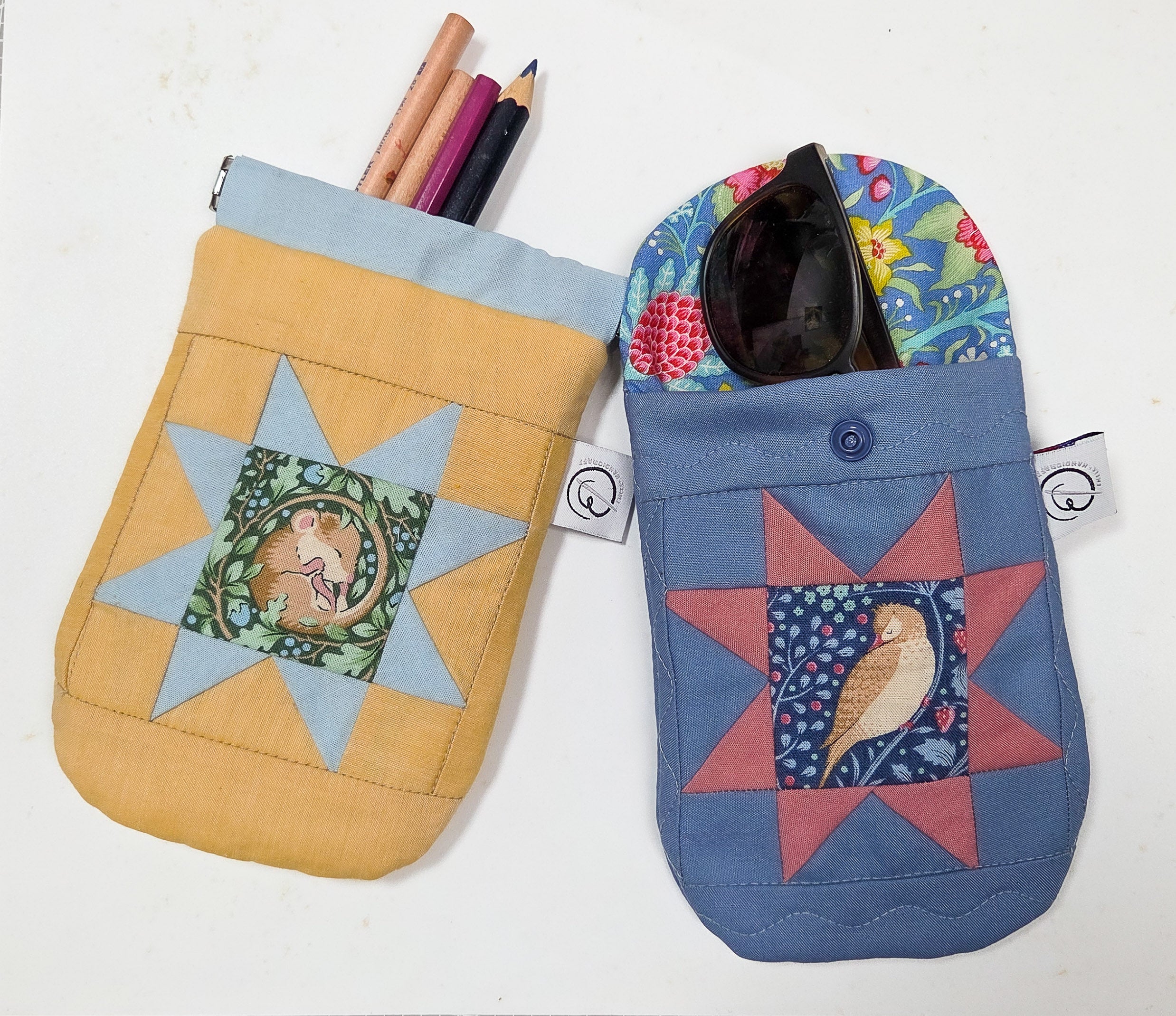 Glasses/Pencilcase Pouch PDF Sewing Pattern and Paper Piecing Pattern Glasses/Pencilcase Pouch PDF Sewing Pattern and Paper Piecing Pattern