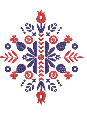 Scandinavian Folk Machine Embroidery Design