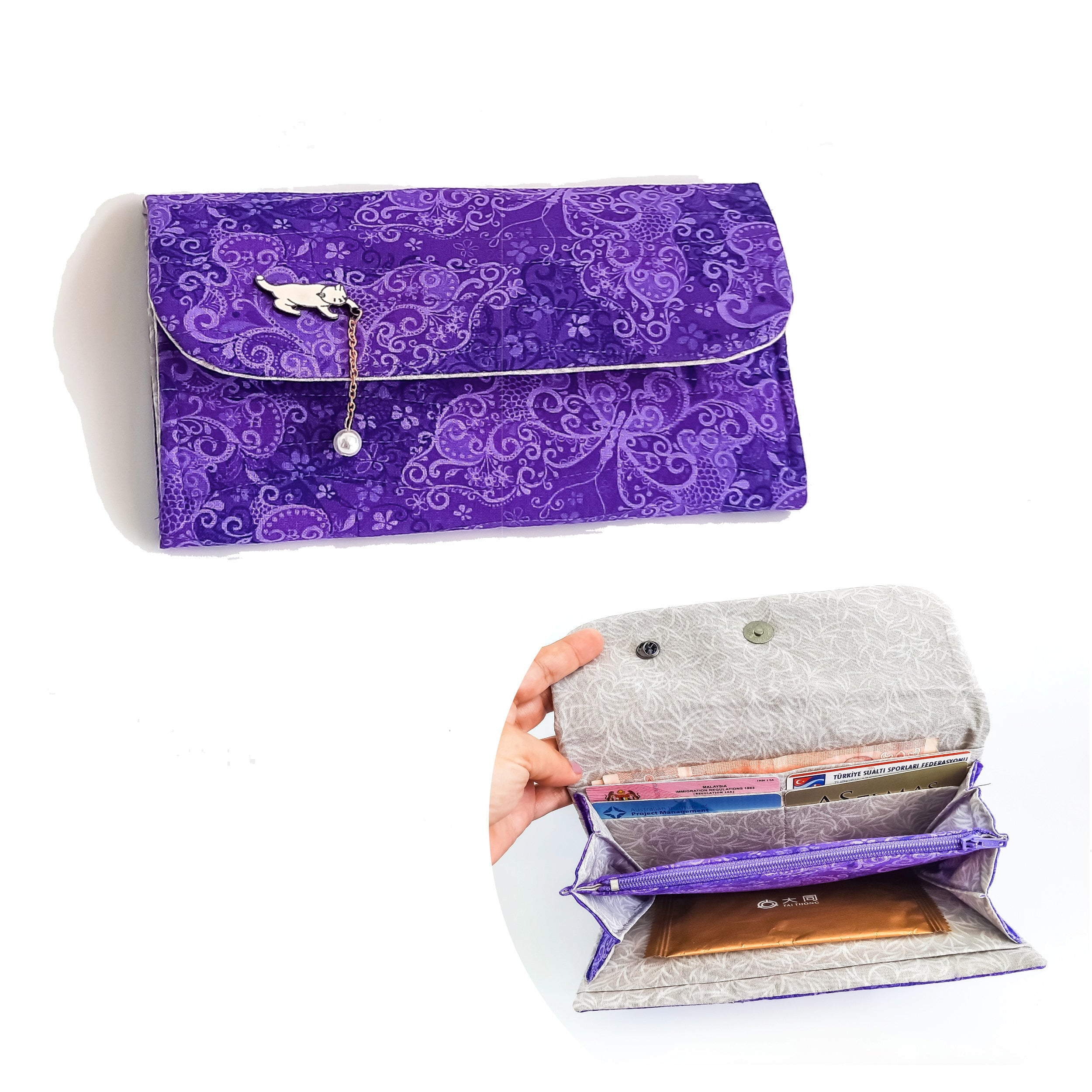 Accordion Long Wallet Pattern Accordion Long Wallet Pattern