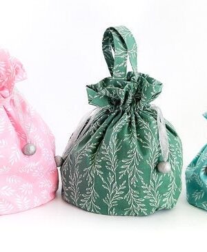 Drawstring Pouch Pattern/ 3 Sizes Drawstring Pouch Pattern/ 3 Sizes