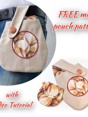Belt Bag pattern 2 sizes/FREE Mini Pouch pattern Belt Bag pattern 2 sizes/FREE Mini Pouch pattern
