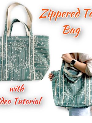 Multi pocket shopping bag/ Tote bag pattern with 2 pockets Multi pocket shopping bag/ Tote bag pattern with 2 pockets