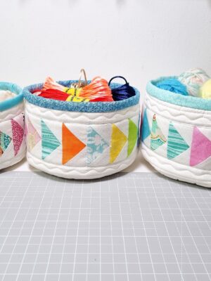 Flying Geese Fabric Basket Patterns/ 3 sizes L/M/S /PDF patterns, instruction and Video tutorial Flying Geese Fabric Basket Patterns/ 3 sizes L/M/S /PDF patterns, instruction and Video tutorial