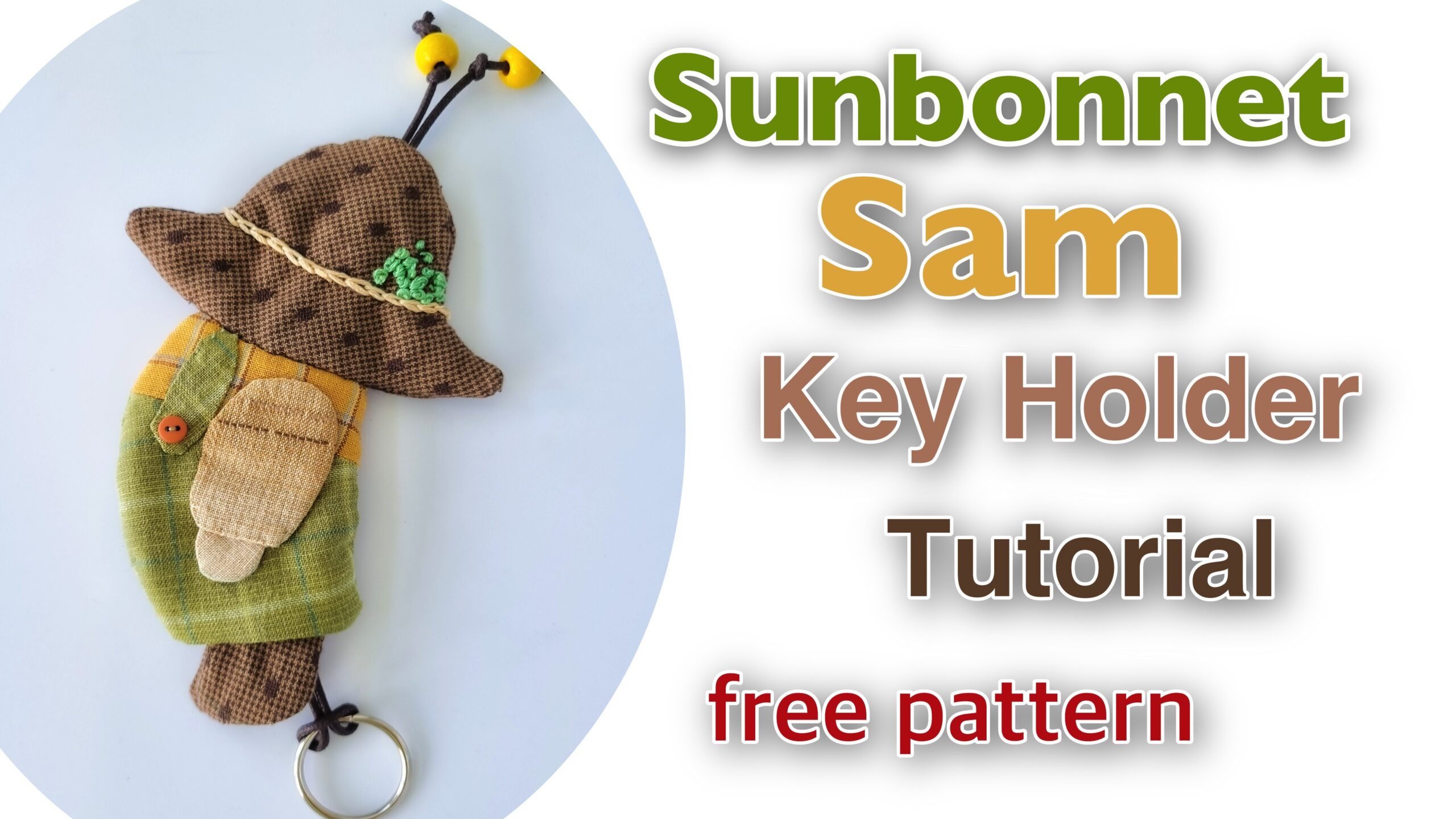 Sunbonnet SAM key holder/ FREE pattern