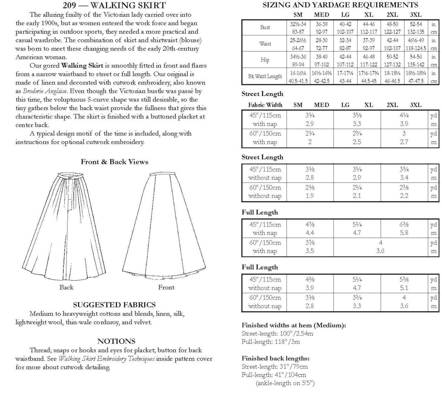 209 Walking Skirt 209 Walking Skirt