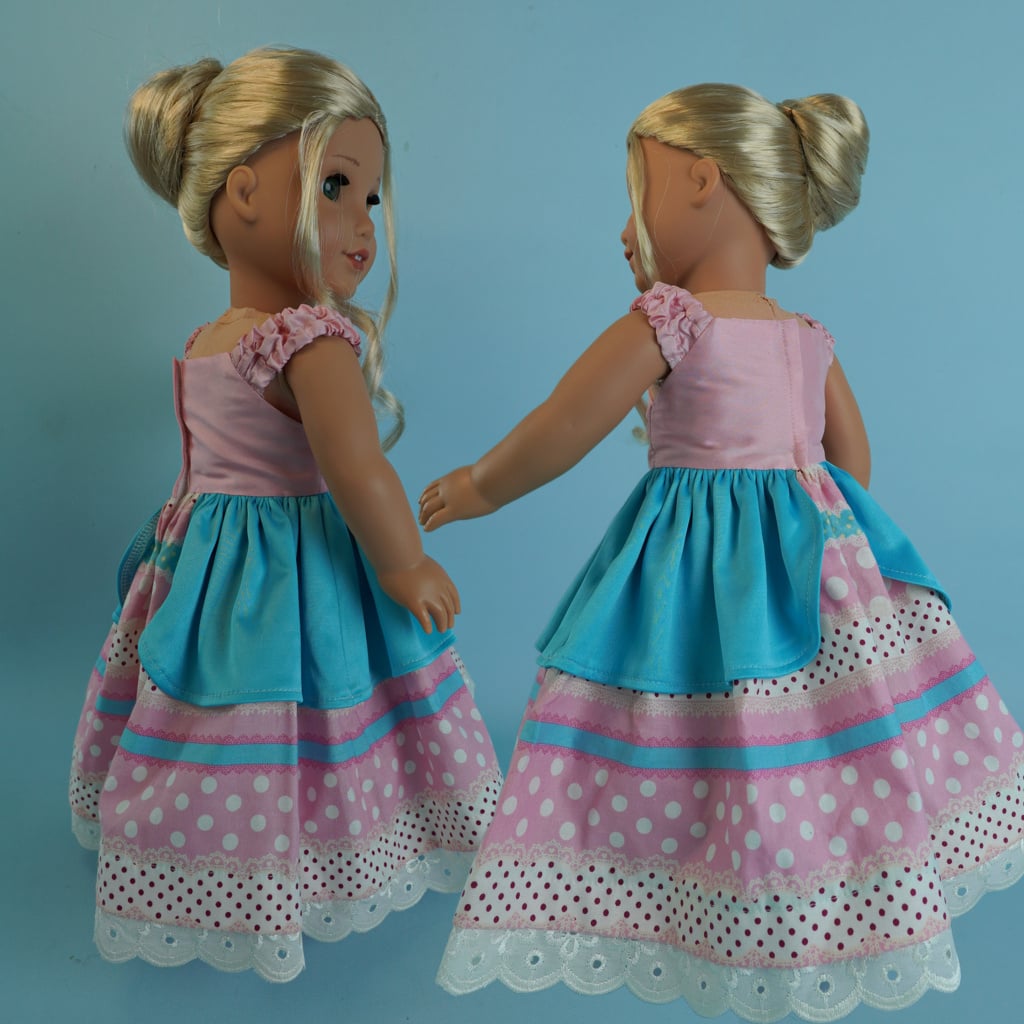 princess dresses for dolls Emily Rose 18 inch Doll Clothes for American Girl Dolls | Princess Cinderella Ball Gown Doll Dress with Sparkly Glass Slippers Doll Shoes