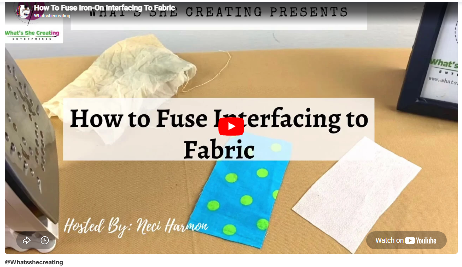 Applying Fusible Interfacing | Sew Share Technique Library