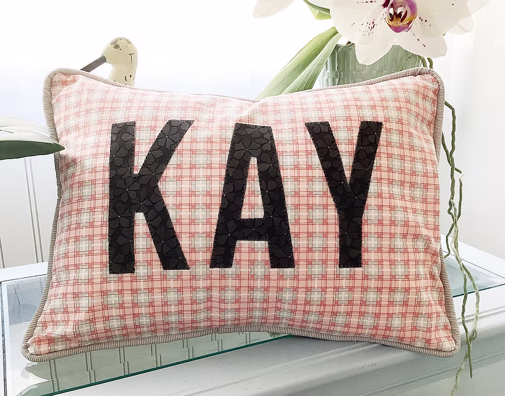 Spell It Out! Pillow Sewing Pattern