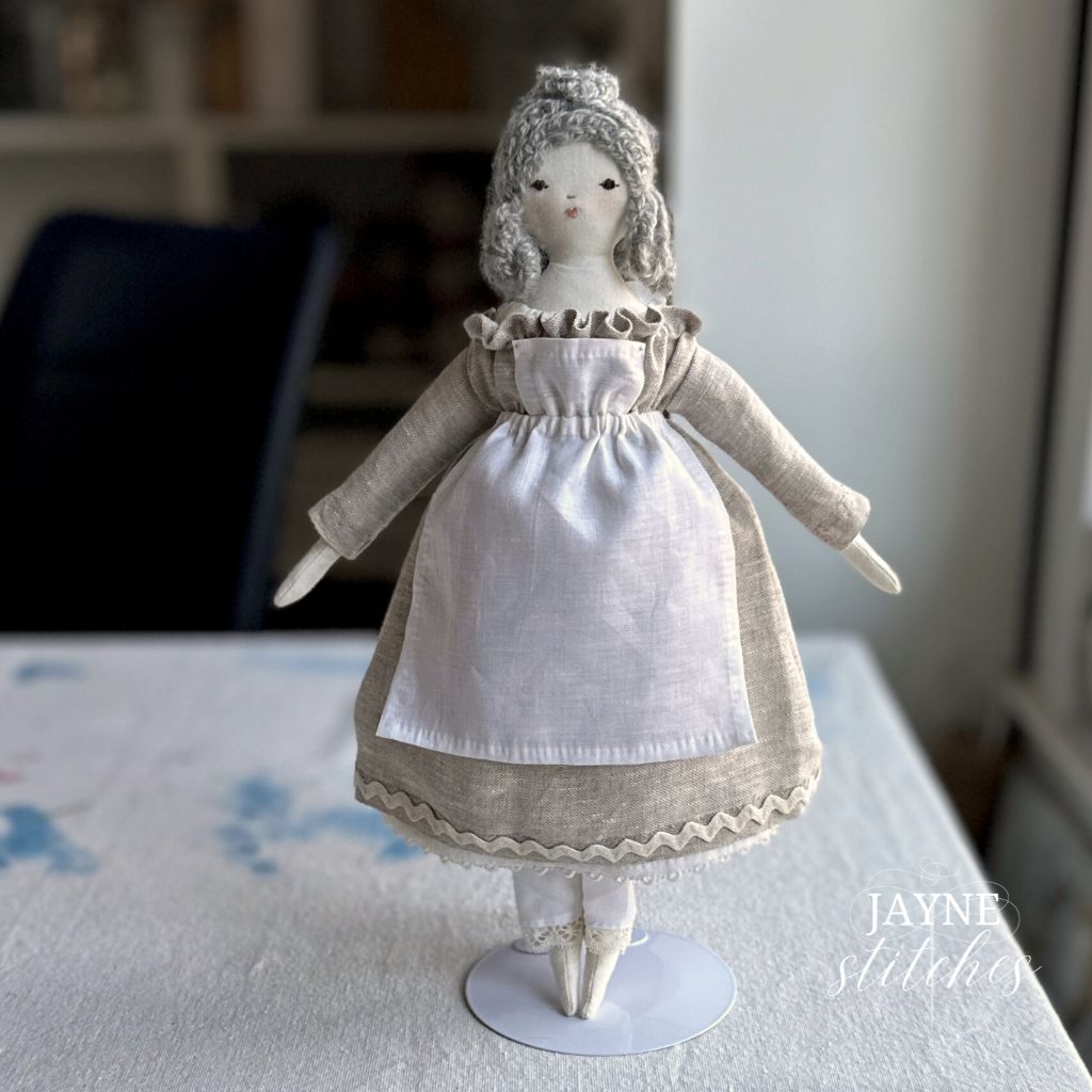 Meredith Cloth Doll Bibbed Apron Meredith Cloth Doll Bibbed Apron