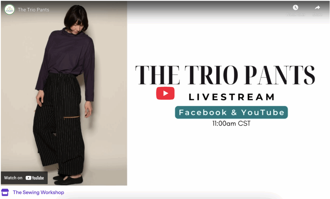 The Trio Pants Sew-along
