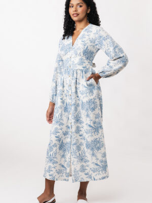 Oodi gathered midi dress