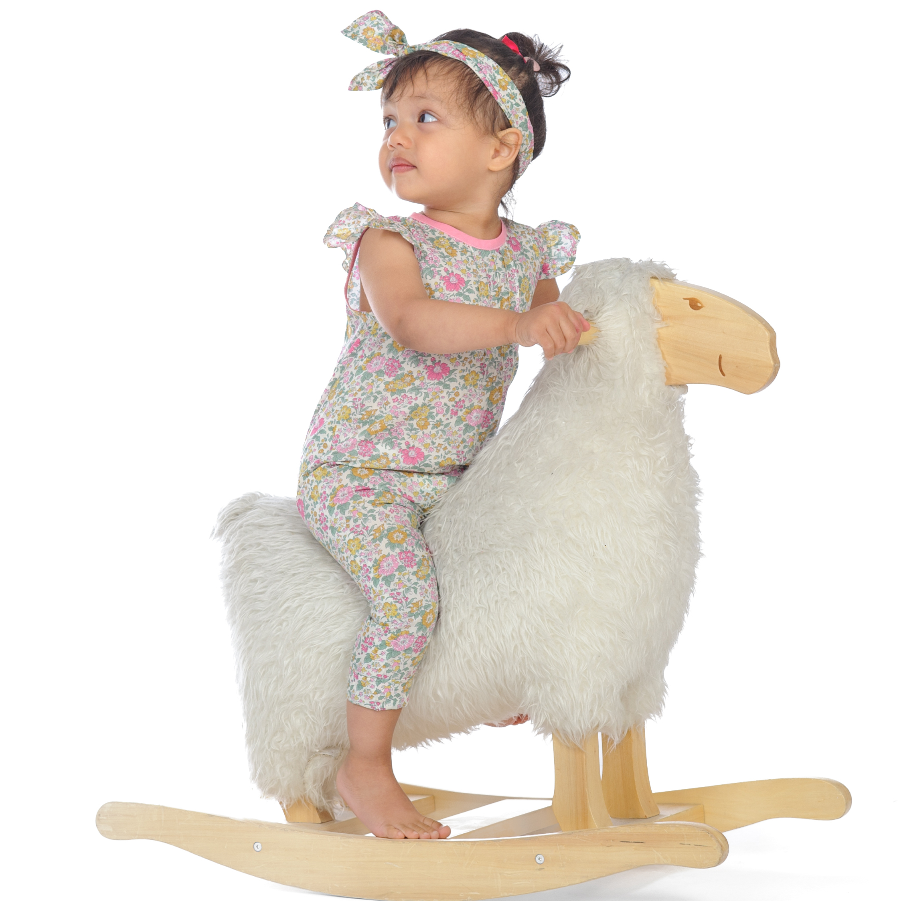 MIA Baby Jumpsuit & Headband Sewing Pattern PDF | Ruffle Sleeve Romper 0–4Y | Long or Short Legs | Instant Download