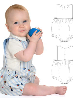 MARCO Baby Bloomer Romper Sewing Pattern PDF | Short Jumpsuit 0–2Y | Summer Playsuit for Boys & Girls
