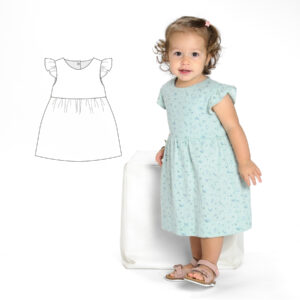 ELLA Baby & Toddler Dress Sewing Pattern PDF | Retro High-Waist Jersey Dress 0M–4Y | Long Sleeve or Sleeveless ELLA Baby & Toddler Dress Sewing Pattern PDF | Retro High-Waist Jersey Dress 0M–4Y | Long Sleeve or Sleeveless