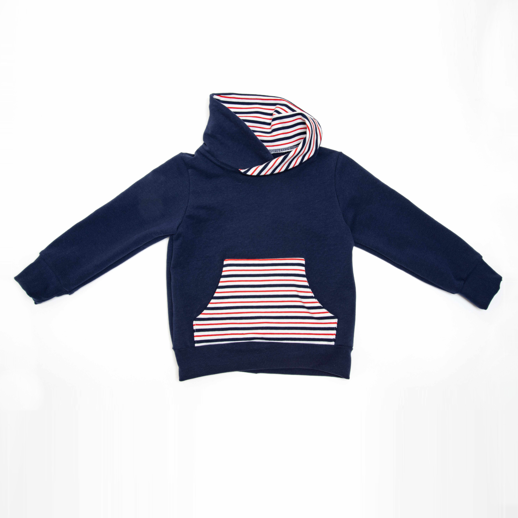 Kids Hoodie Sewing Pattern PDF | Hood or Shawl Collar Sweater 12M–11Y | Kangaroo Pocket | Instant Download